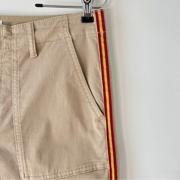 Anthropologie Velvet by Graham & Spencer Khaki Side Stripe Pant NWT - Picture 6 of 14